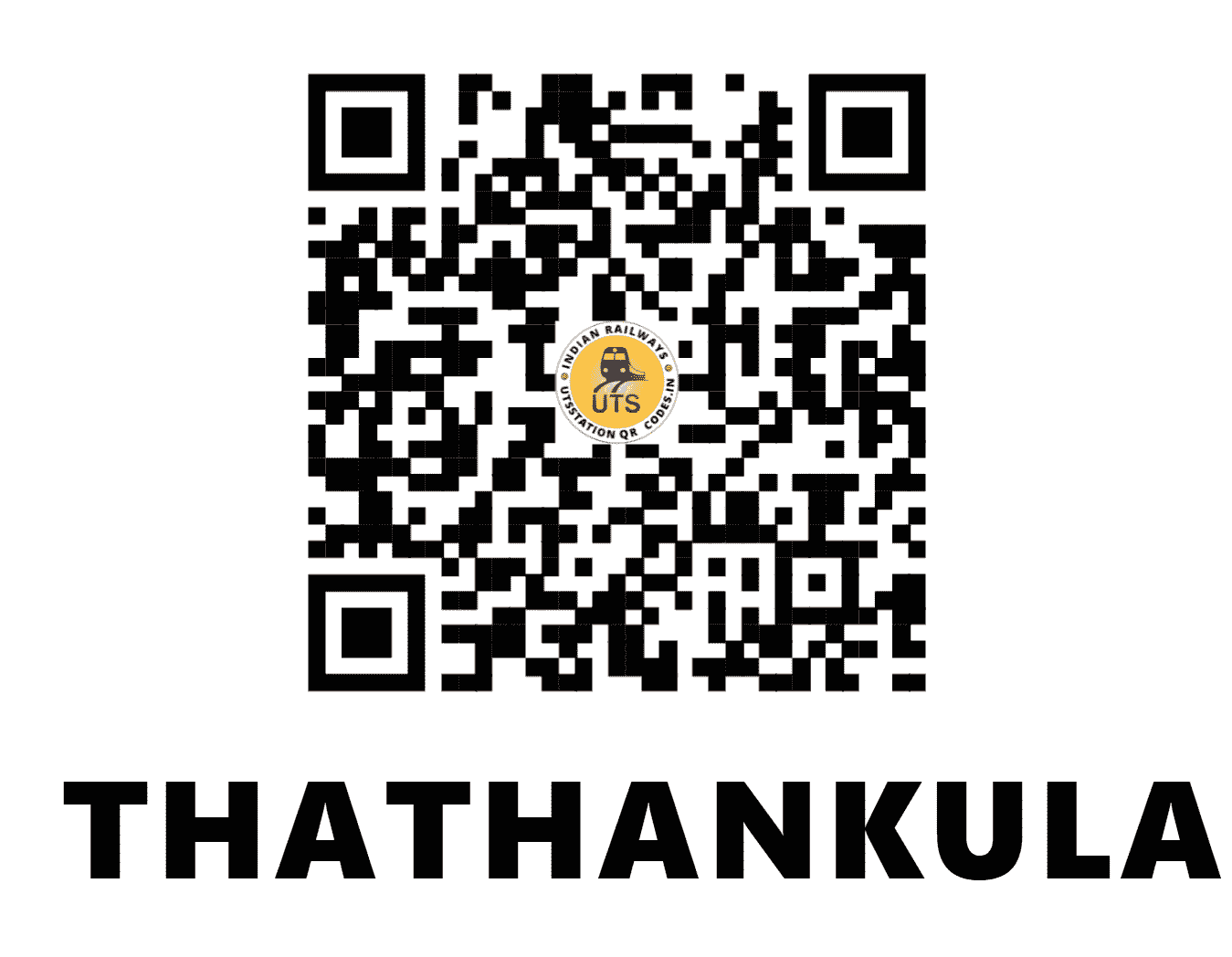 UTS QR Code for THATHANKULAM. - TTQ - SR (TAMIL NADU)